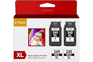 PG-240 XL Black Ink Cartridge Replacement for Your Canon 240XL Black/Colour Printer