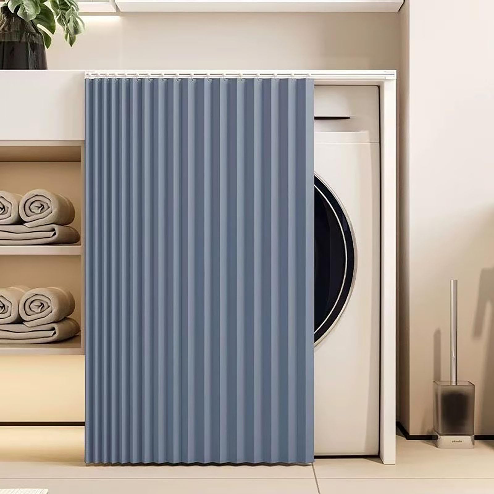 Glissière étagère ouverte imperméable bleu lin 150x200 cm