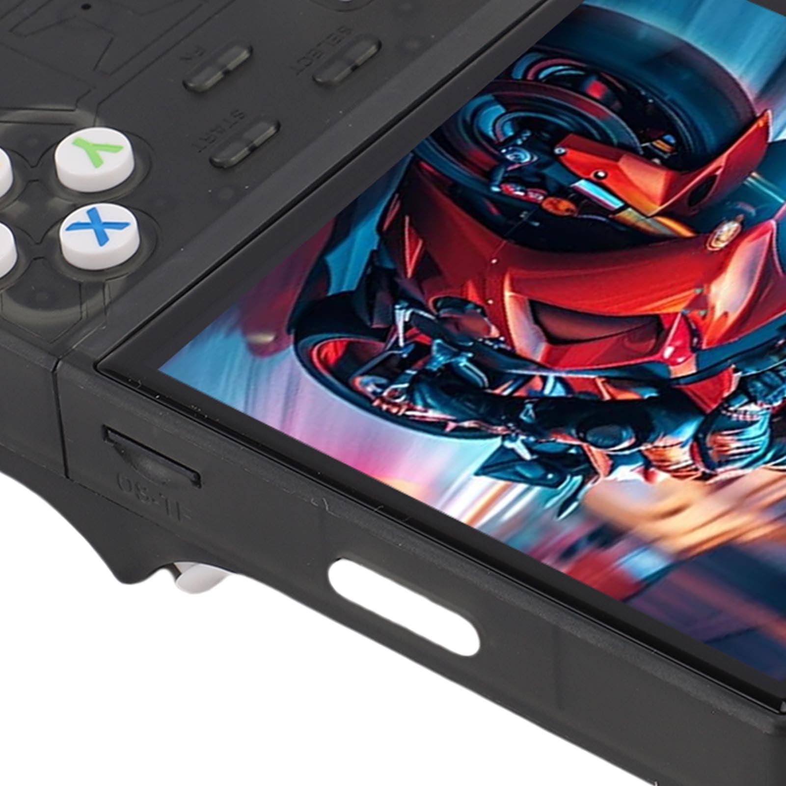 RASTKY Console di Gioco Portatile Open Source con Ad Alta stabilità e Batteria a Lunga Durata, per Appassionati di Giochi, Schermo da 4 Pollici 720x720, Batteria LiPo Trasparente (128G)