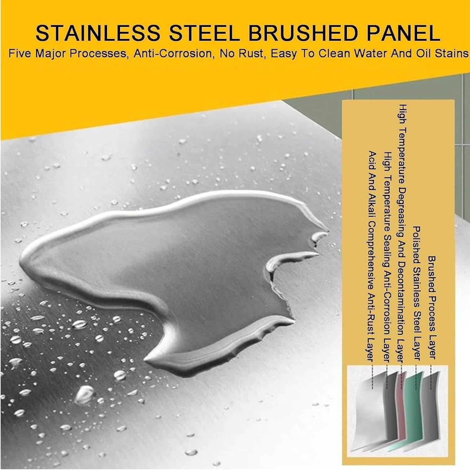Scaffale doppio strato in acciaio inossidabile, scaffale altamente regolabile per preparare il tavolo di lavoro, 550 libbre di peso, scaffale da cucina per il ristorante,Silver-150x30x80cm
