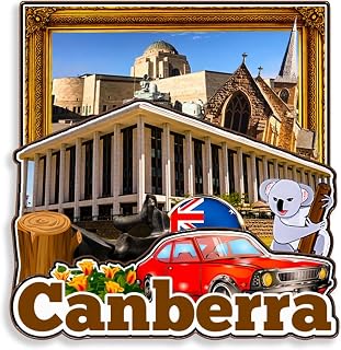 3D Wooden Fridge Magnet for Canberra Australia Travel Souvenirs Gifts Classic Home Crafts Collectibles Kitchen Decoration Office Whiteboard Landmark