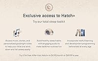 Vista 6 de Hatch Rest - Máquina de sonido para bebé, luz nocturna 2 generación Entrenador de sueño, reloj despertador de tiempo de subida, chupete de ruido