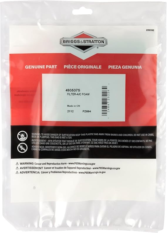 Briggs & Stratton 493537S Pre-Cleaner