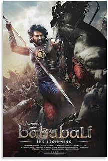 Wall Prints Baahubali Movie Posters Surreal Poster Boys Room Decor Canvas Art Poster And Wall Art Picture Print Modern Family Bedroom Decor Posters 24x36inch(60x90cm)