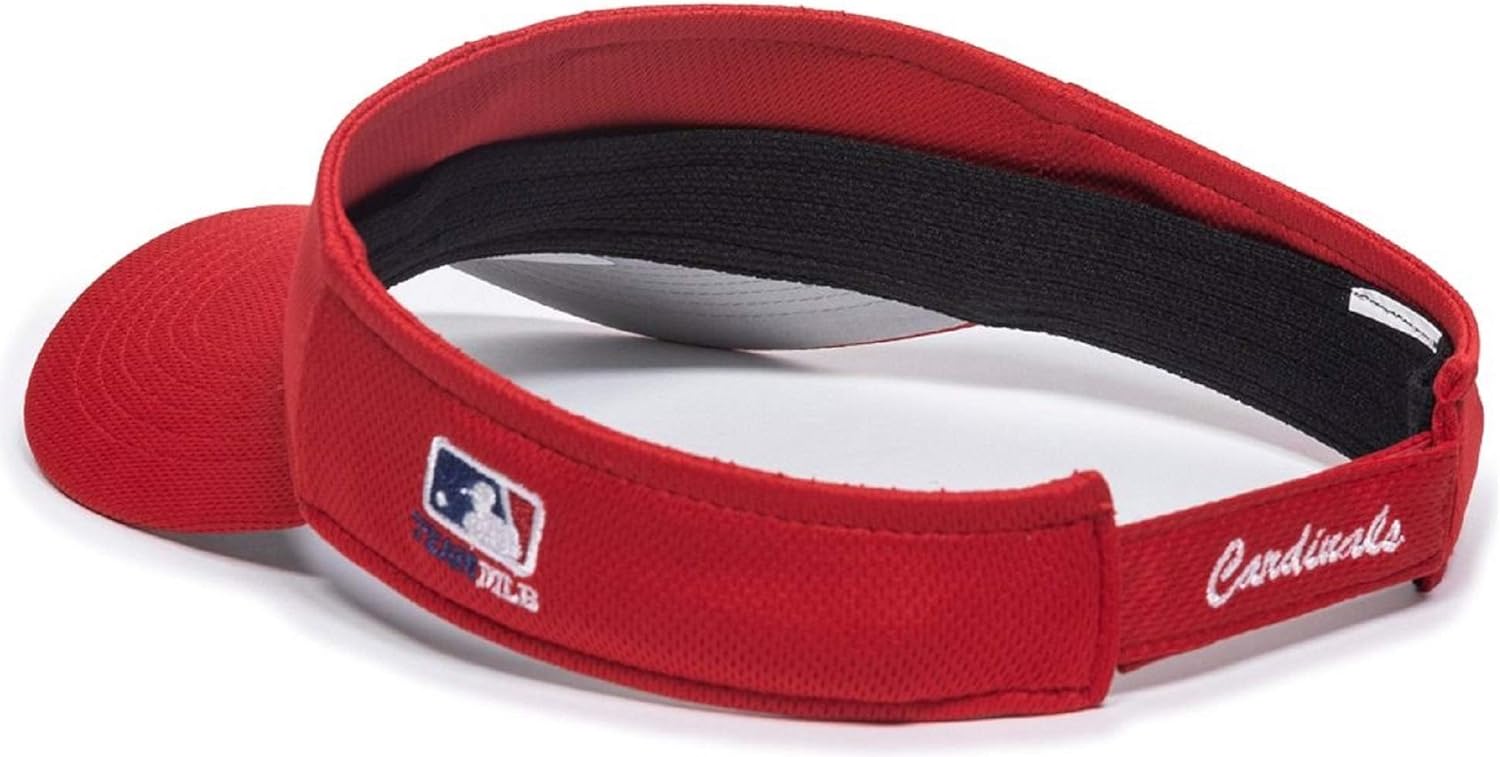 OC Sports St. Louis Cardinals Visor Official MLB Licensed Adjustable Replica Visor Cap/Hat (One Size Fits All)