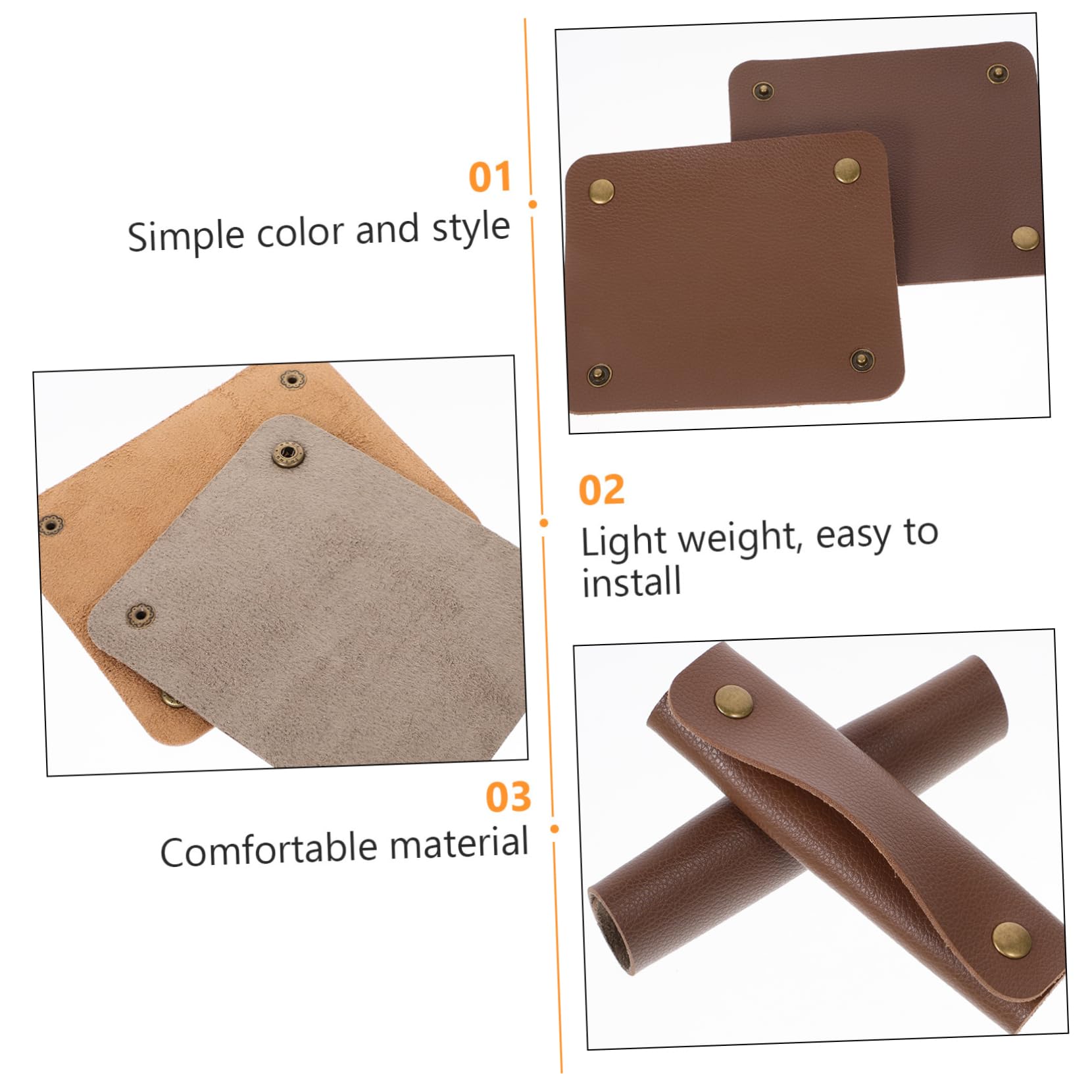 CALLARON 20piezas Fundas De Mango para Equipaje De Maleta De PU Protector De Mano para Cubre Agarre para Maletas y Bolsas De