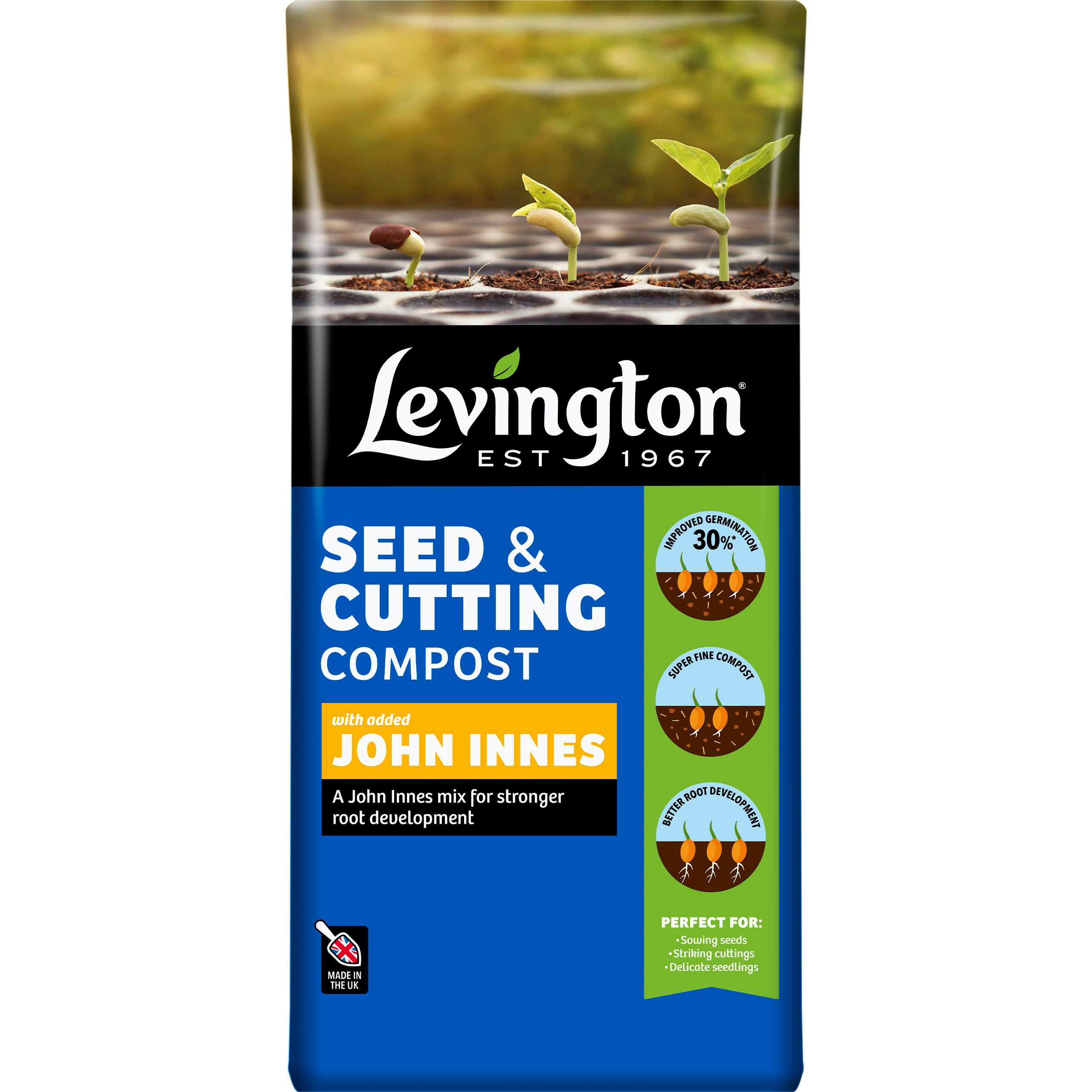 PEAT FREE Seed Compost, with added John Innes, 25 Litres