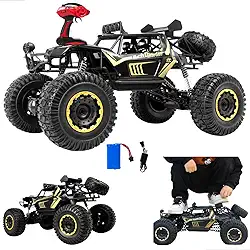 Carrinho Controle Remoto Rc 4X4 Jipe Rock Crawler 1:8 Gigante