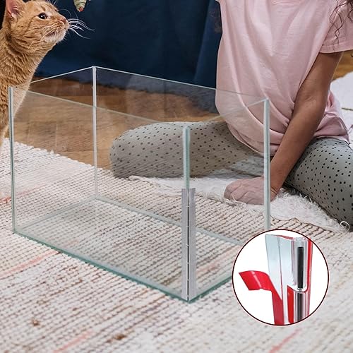 Miniatura 4 de Juego de 2 bisagras acrílicas de 11.811 in, bisagra de piano continua de 12 pulgadas, bisagra acrílica de 12 pulgadas para plexiglás acuario, tapa,