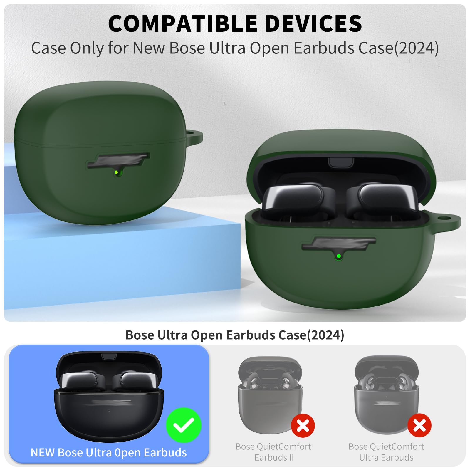Amazon.com: TUDIOW for New Bose Ultra Open Earbuds Case(2024