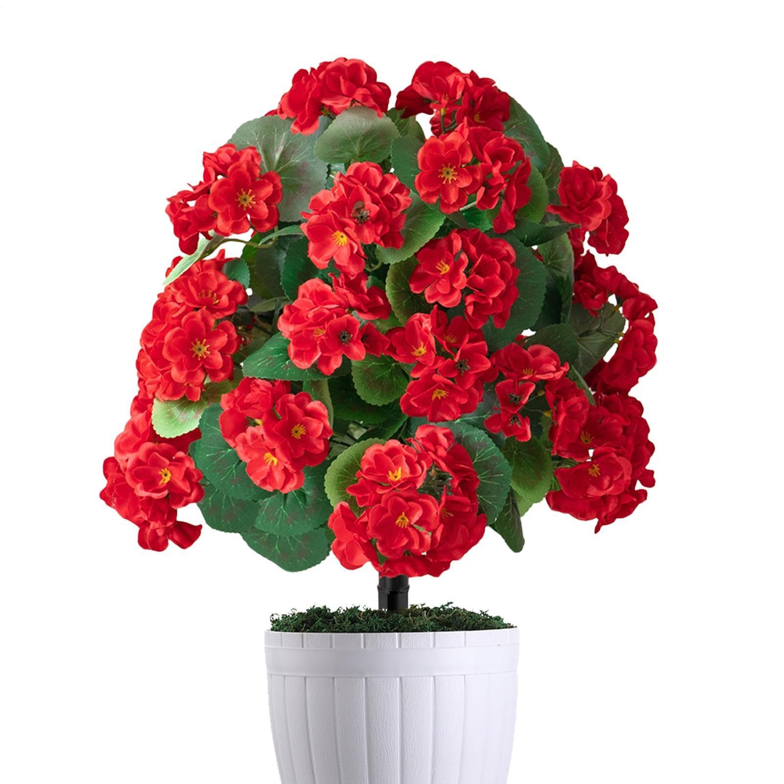 Decoraciones falsas de flores para césped que no se marchitan