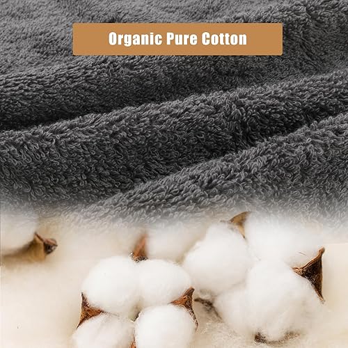 Miniatura 2 de SEMAXE - Paquete de 12 toallas de mano para baño, toallas 100 % algodón con bucles para colgar, suaves y altamente absorbentes, toallas de mano para