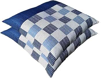 Amazon.co.jp: JOYDREAM 座布団カバー 55 59 2枚セット しじら格子