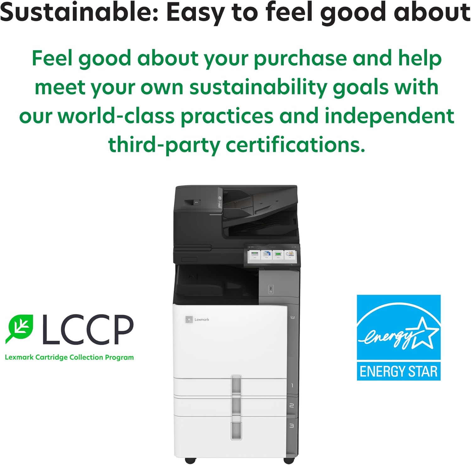 Lexmark CX963xse Color A3 Multifunction Printer, You get reassuring Versatility, Exceptional Sustainability, and Surprising Simplicity from Such Sophisticated Technology(20L8550)