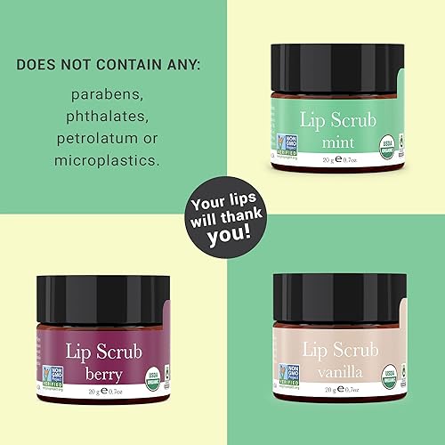 Miniatura 6 de Exfoliante de labios orgánico de menta  Exfoliante e hidratante de labios, exfoliante de labios, exfoliantes de labios de azúcar, exfoliante de