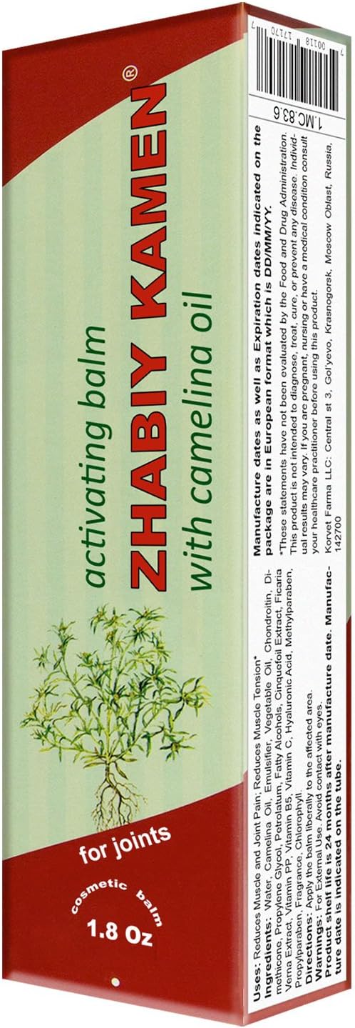 "Zhabiy Kamen" Balm for Joints with Chondroitin, Cinquefoil Extract and Camelina Oil 50g/1.8 Oz