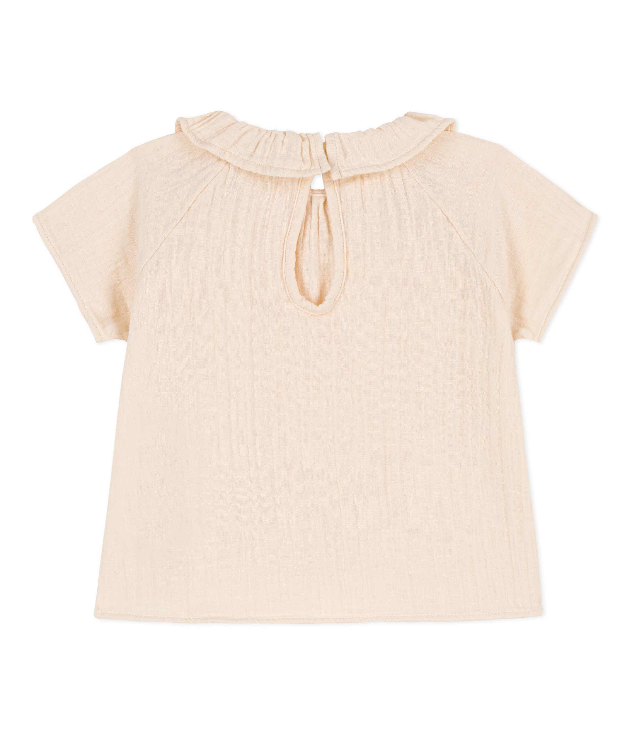 Petit Bateau A078q Blouse Manche Courte Bébé Fille (Lot de 1)