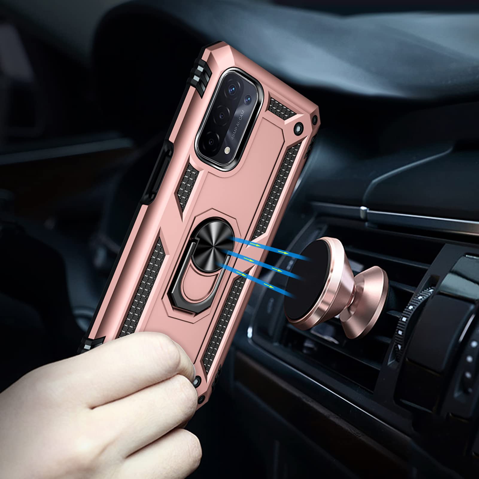 Asuwish Phone Case For OPPO A74 5G/A54 5G With Tempered Glass Screen - View #11