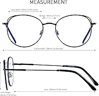 Vista 6 de ANDWOOD Gafas de bloqueo de luz azul para mujer, diseño de ojo de gato, lentes de computadora, marco de metal, hipster, paquete de 2