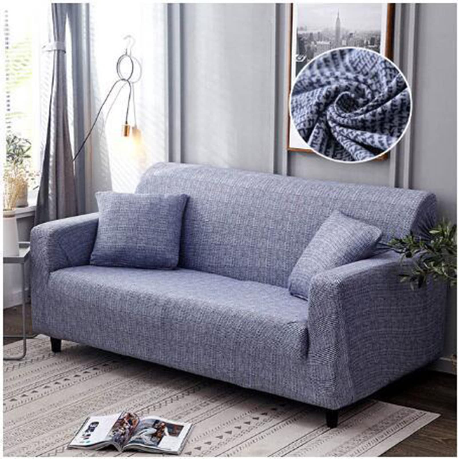 Housse extensible universelle pour fauteuil 90-140 cm motif Ae