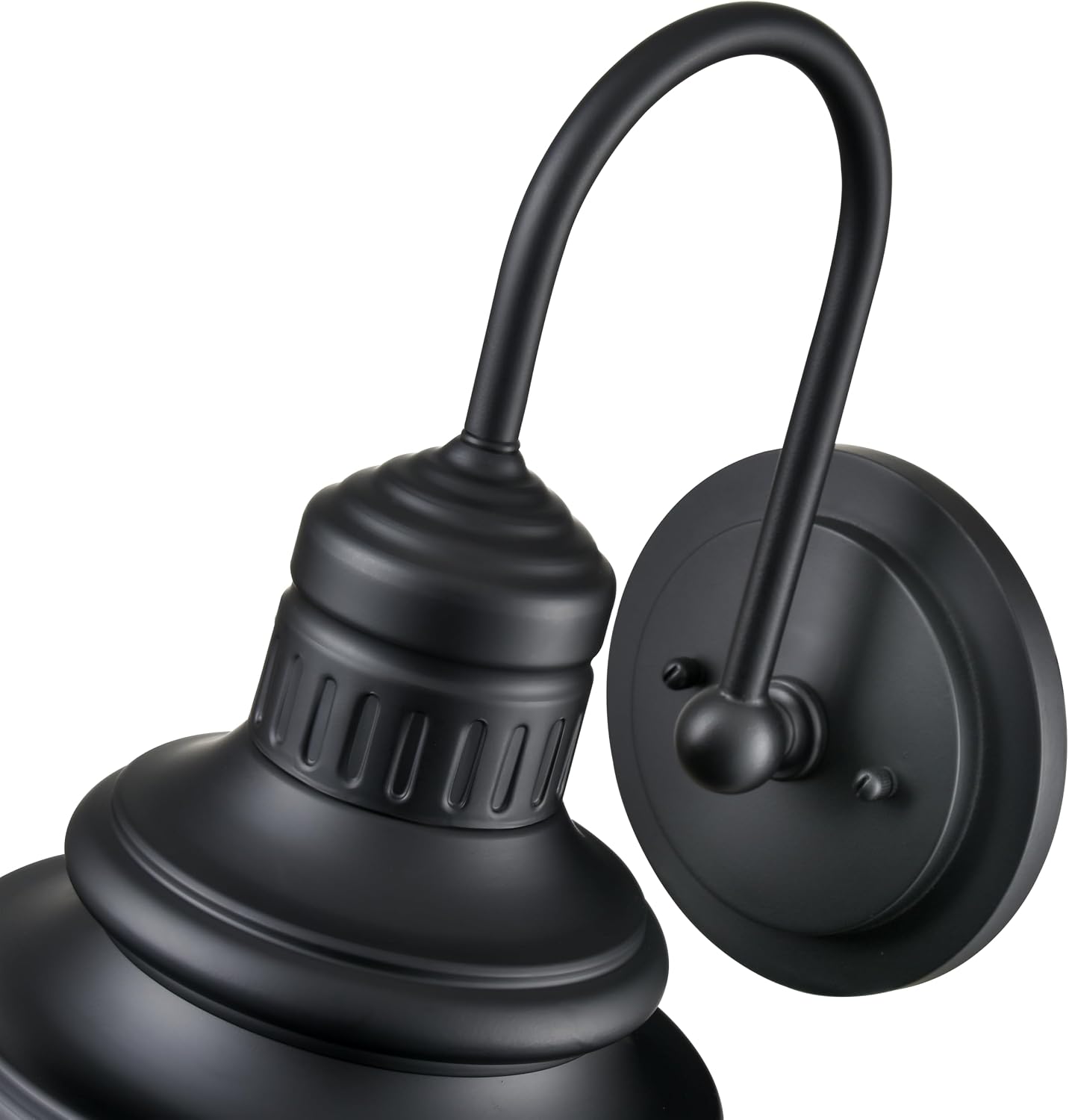 ML Lighting | Adda Collection | 81102-PBK | Outdoor LED Large Wall Sconce in Powder Coated Black with Black Aluminum Shade | Corridors, Gardens, Courtyards, Doorways, Back Yards, Patios