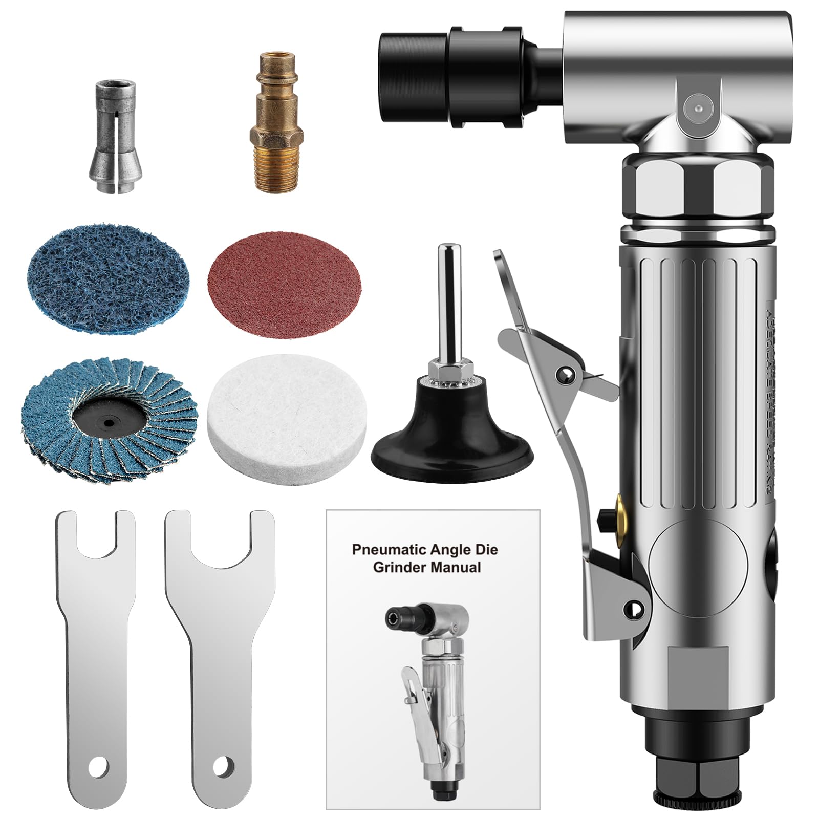 Smerigliatrice Pneumatica Angolare 20000rpm Professionale per Lucidatura e Fresatura