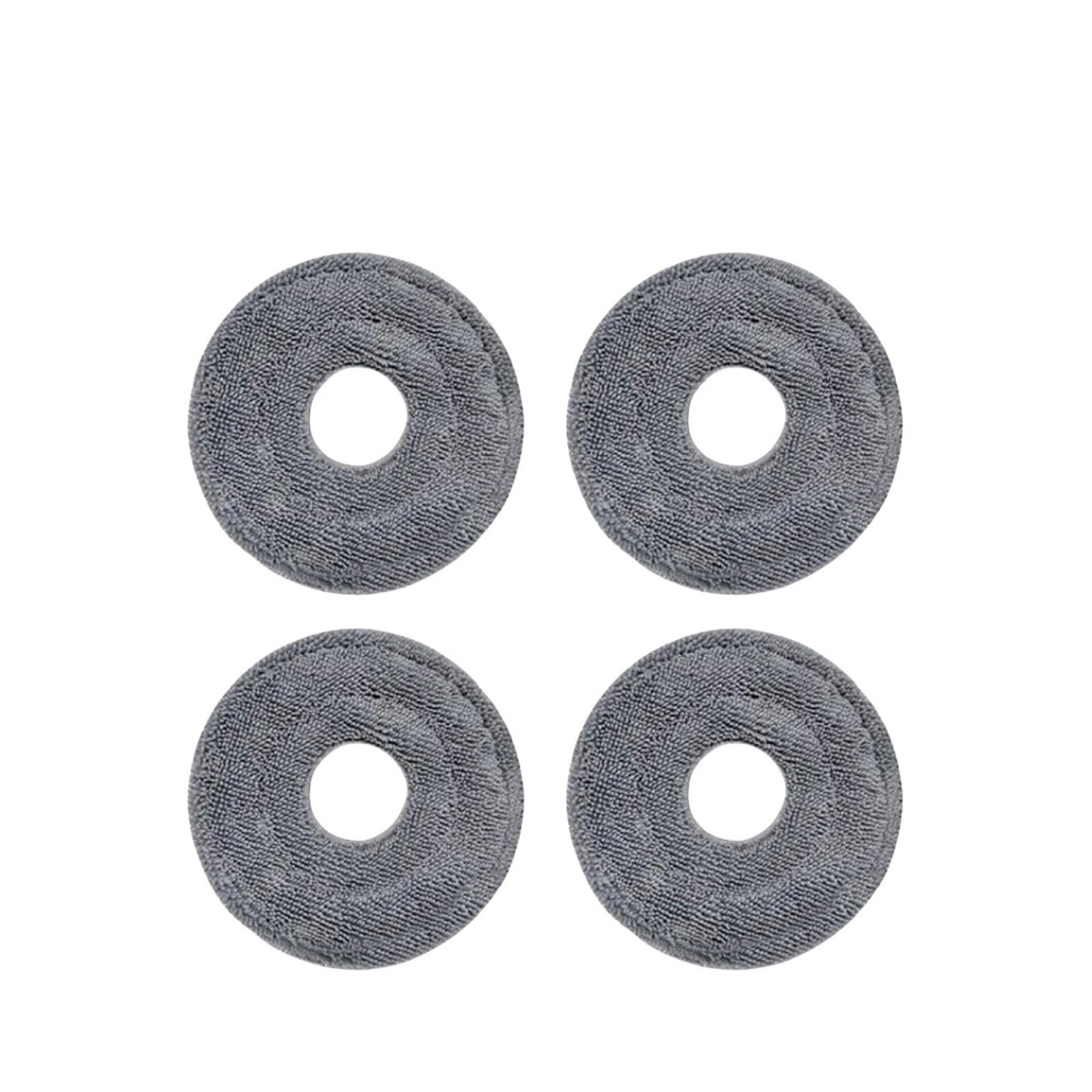 NUCBCULWP Mop Cloths ，Compatible For Roborock， Qrevo Master/Qrevo Slim / V20 / P10S Pro Robot Vacuum Cleaner Parts Rag Mop Pads Accessories(B-4PCS)