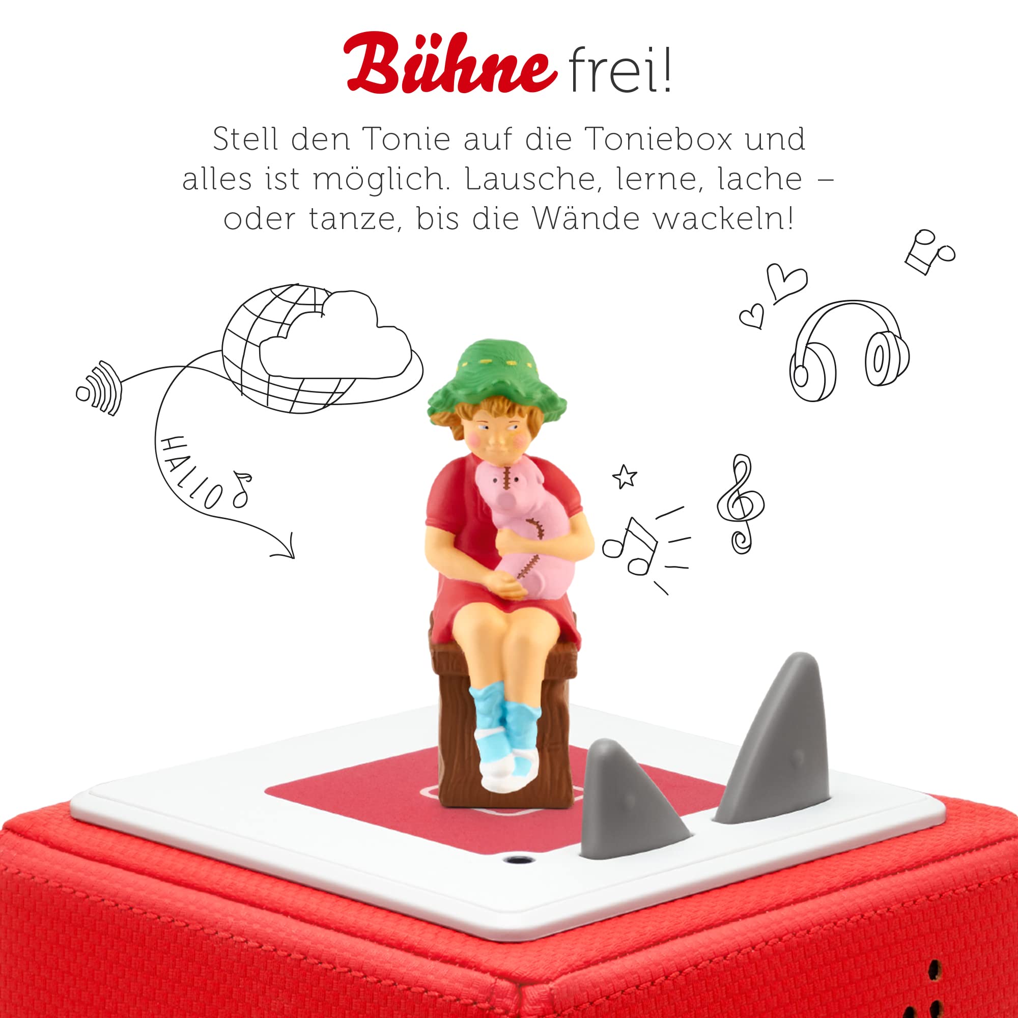tonies Hörfiguren für Toniebox, Astrid Lindgren: Lotta – NA klar, Lotta kann Radfahren/Lotta zieht um, Hörbuch für Kinder ab 4 Jahren, Spielzeit ca. 56 Minuten