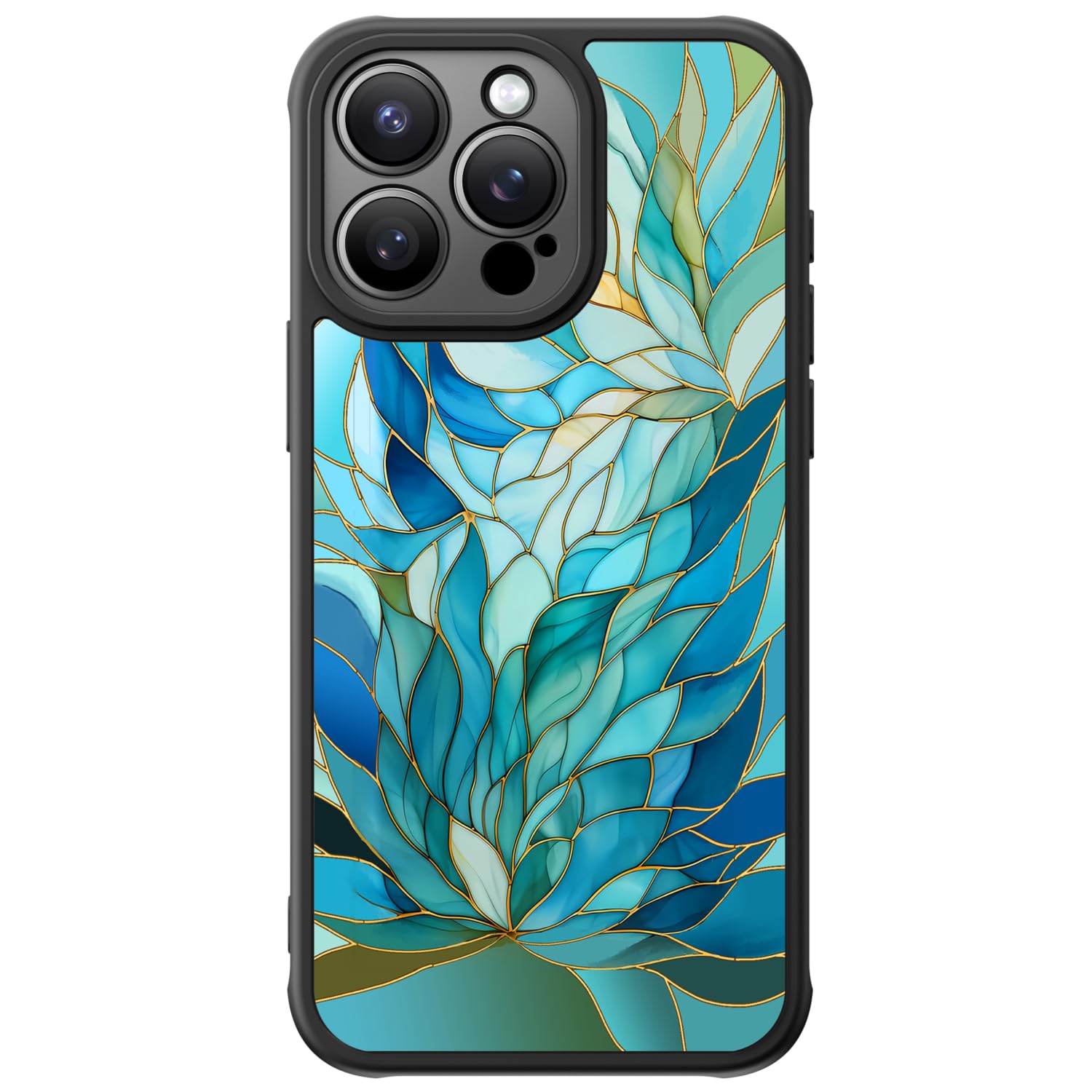 FUNMIKO for iPhone 14 Pro Max Case Military-Grade Protection & Wireless Charging - Trendy Floral Design for Women Girls, Non-Slip Matte Phone Cover