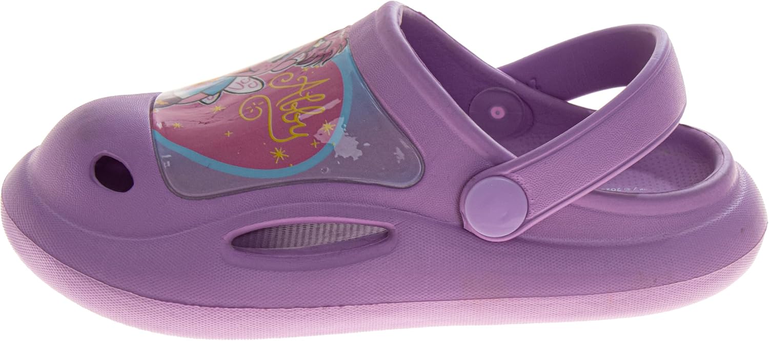 Girls Characters Clog Sandal Waterproof Slip-On Slides for Girls Stitch Frozen Minnie Mouse Sesame Street Closed Toe Clogs Sizes Infant/Toddler/Little Kid - Image 2