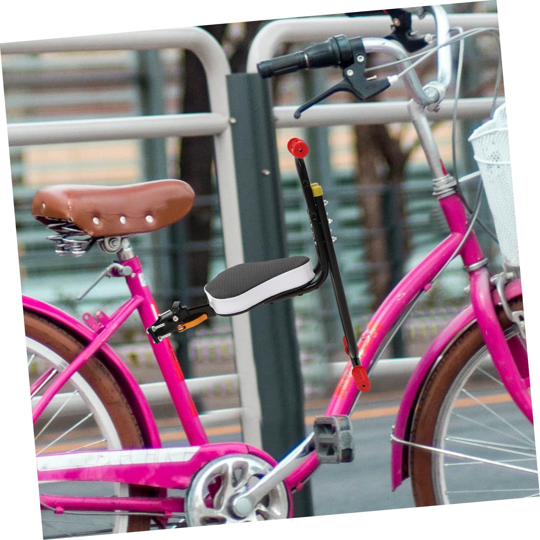 INOOMP Asiento Infantil De Seguridad para Este Asiento De Bicicleta para Pequeños Asiento Delantero De Bicicleta Plegable Asiento De Bicicleta para Ciclismo Asiento para Pequeños