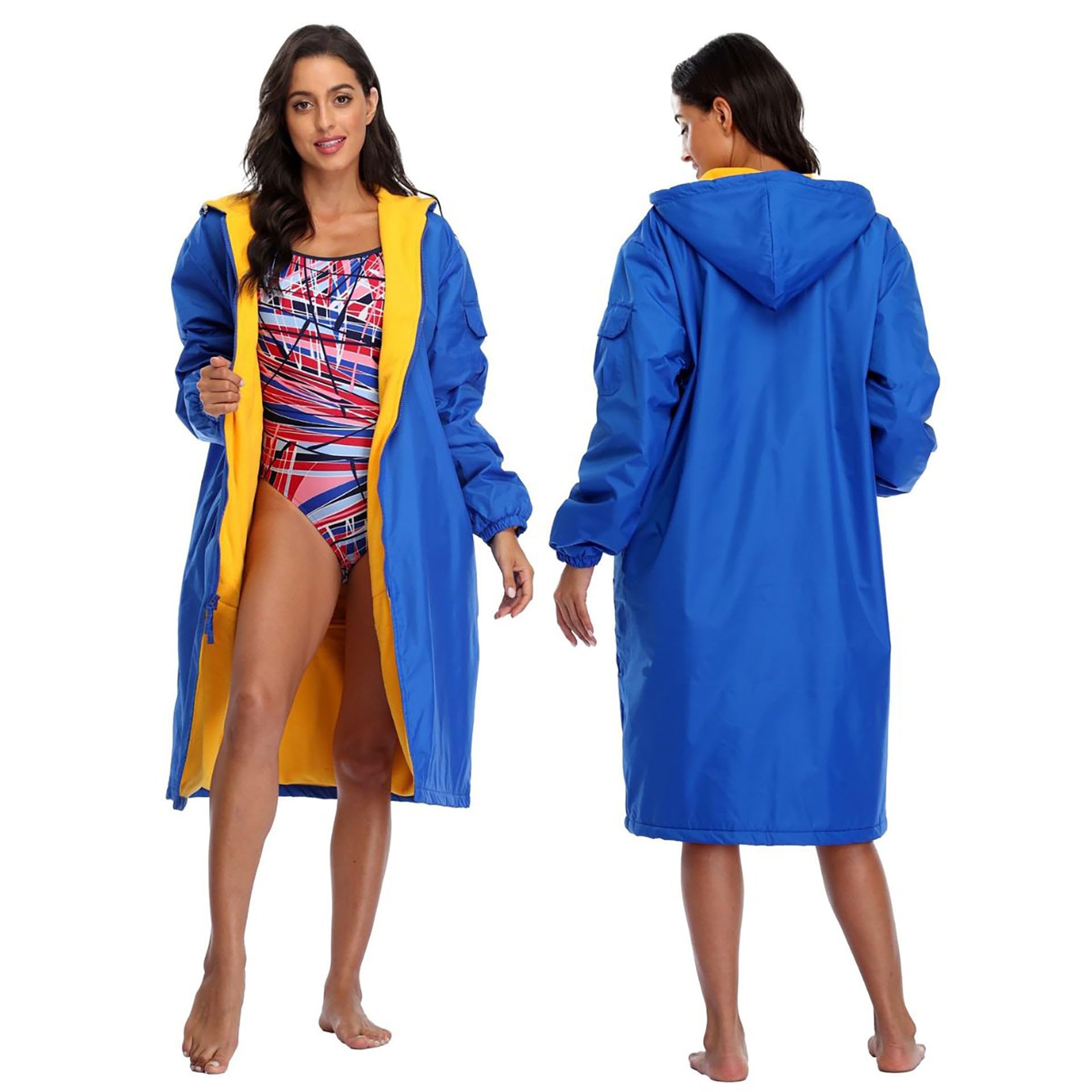 Adoretex Unisex Swim Parka Water Resistant Warm Coat Water Sports Swim Parka for Adult & Kids