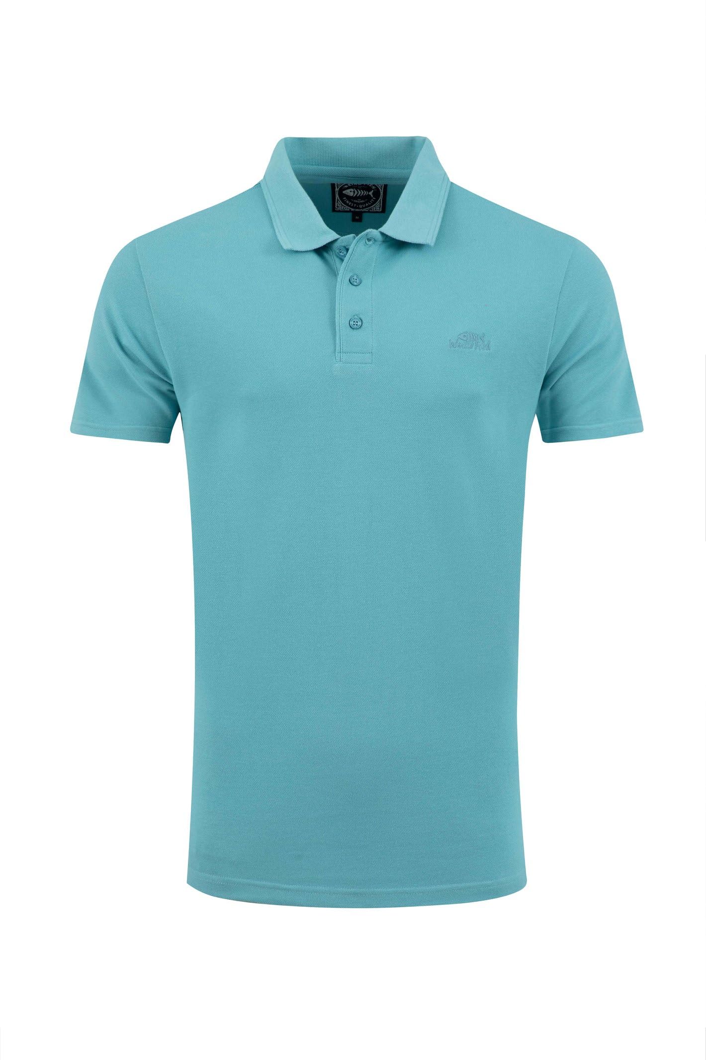 Weird Fish Men's Pique Polo Shirt - Aqua - 4XL
