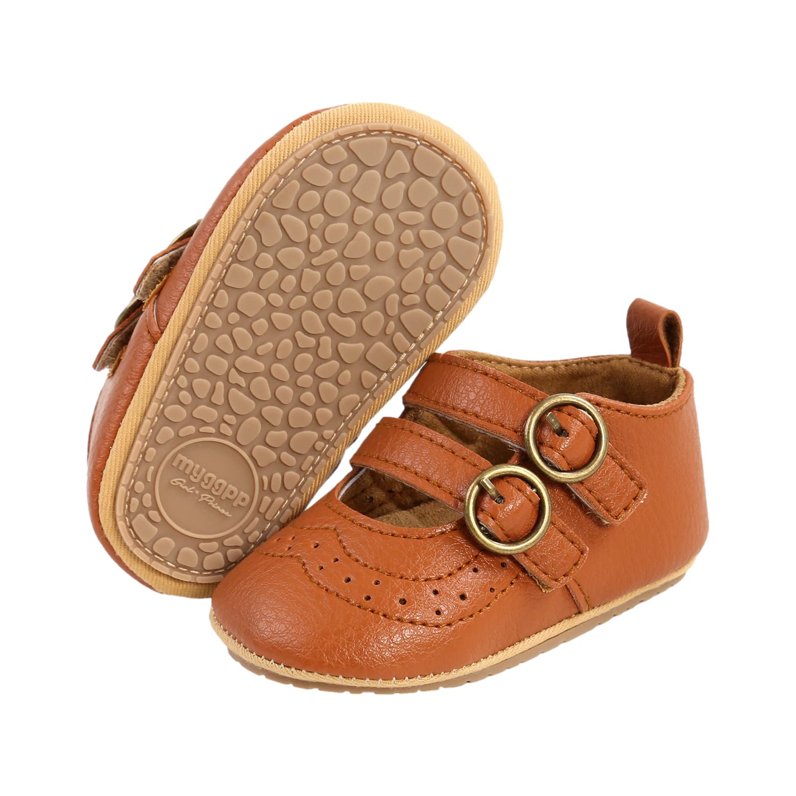 Baby Girls First Walking Shoes Mary Jane PU Leather Anti-Slip Princess Shoes Infant Baby Shoes — view 52