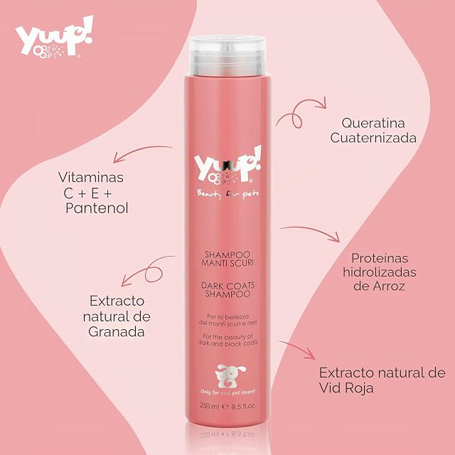Foto 6 de 8 de YUUP! - Kit MANTOS Oscuros - Champú para mantos Oscuros, Acondicionador desenredante y Pink Velvet, Kit…