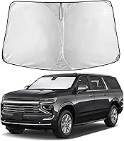 Vista 295 de EcoNour Parasol para parabrisas de camiones con bolsillo de almacenamiento Parasol reflectante de material 240T para protección contra rayos UV