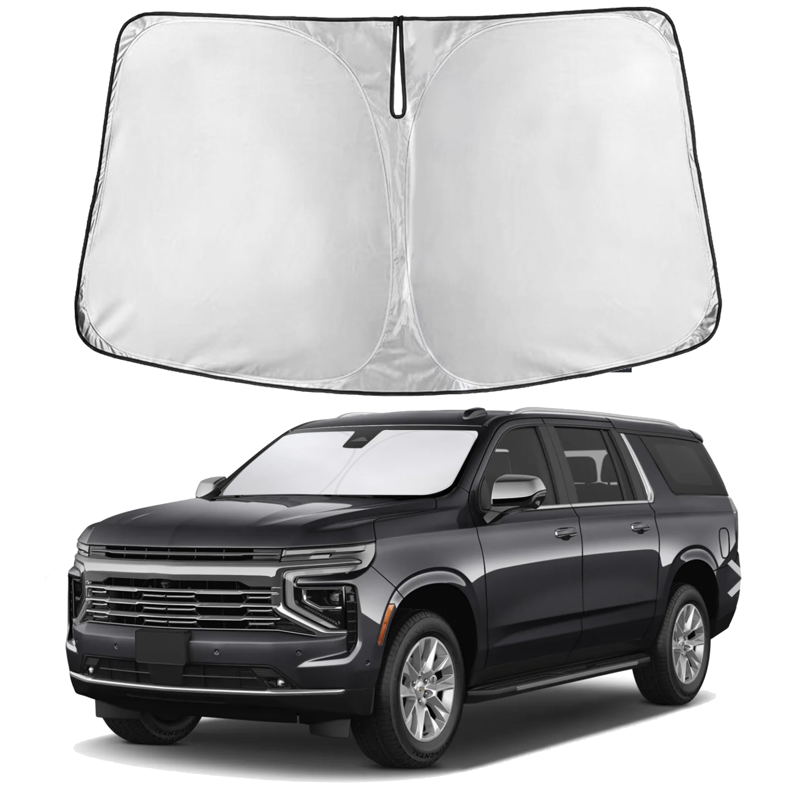EcoNour Windshield Sunshade Compatible for Chevrolet Suburban 2021-2025