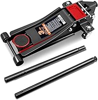 Vista 8 de DNA Motoring Gato de Piso de 3 Toneladas (6000 libras) de Capacidad, Gato de Servicio de Elevación Rápida de Perfil Bajo de Acero Resistente Negro