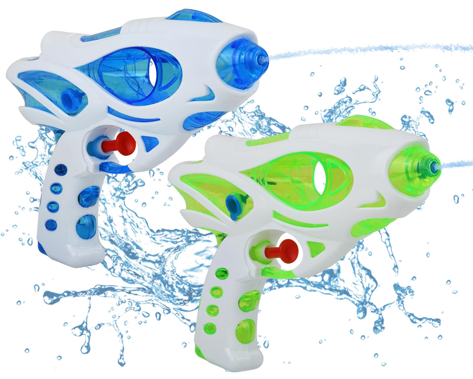 DS. DISTINCTIVE STYLE Water Guns for Kids Set of 2 Small Water Guns 110 cc/3.7 oz Water Pistols Kids Pool Toys