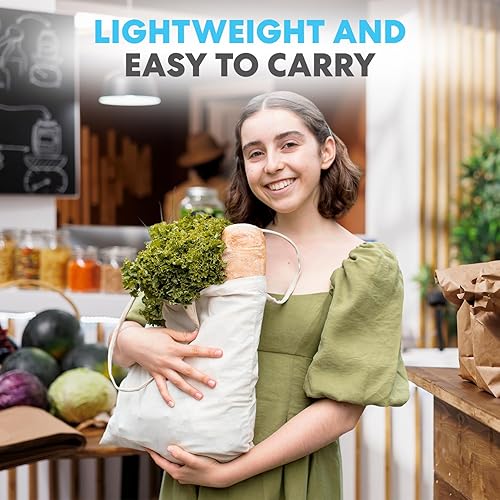 Miniatura 8 de Simpli-Magic Bolsas de lona de 13 x 15 pulgadas paquete de 15 color natural