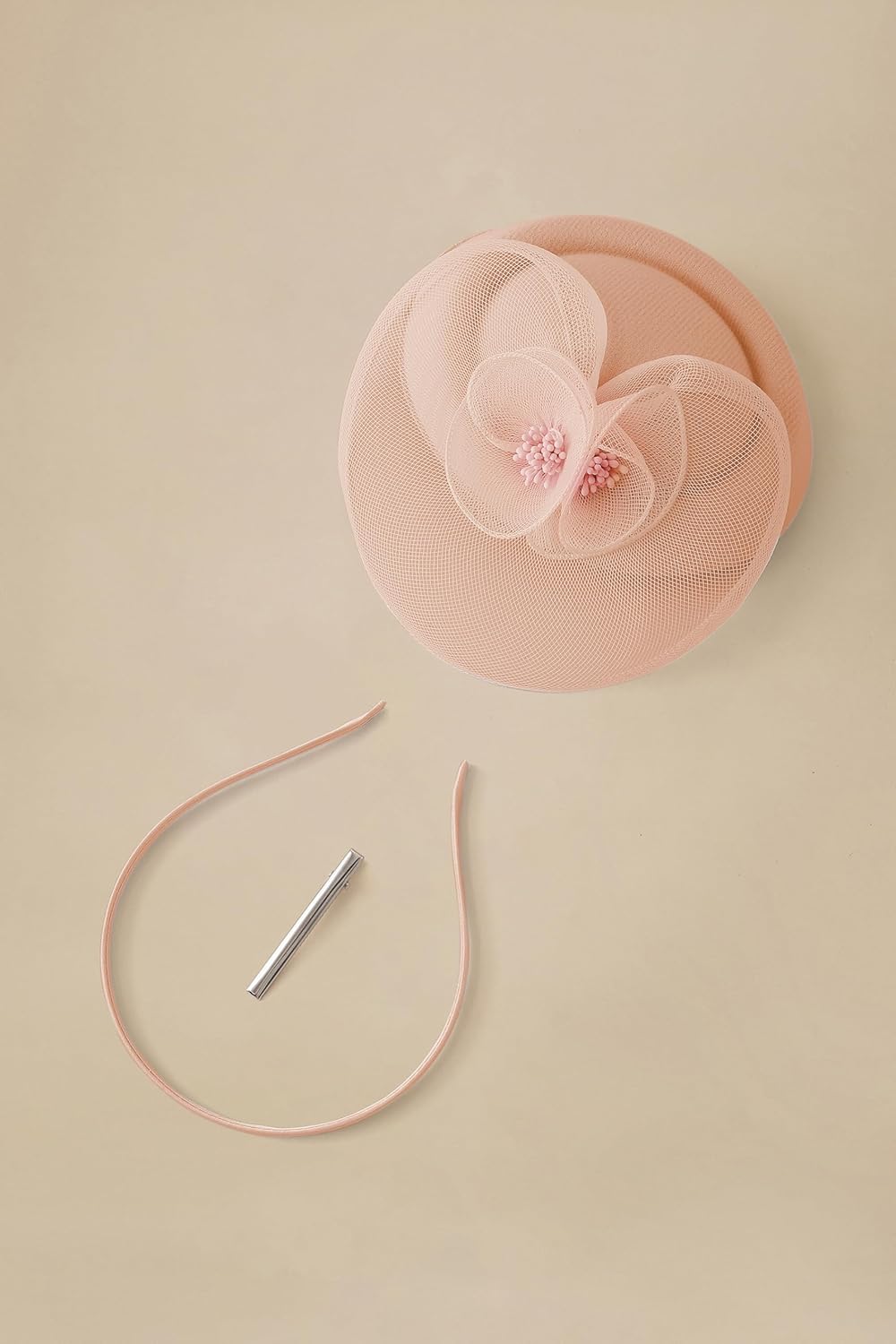 BABEYOND Fascinators Hats for Women - Tea Party Hat Kentucky Fascinator Derby Flower Mesh Pillbox Hat for Bridal Wedding - Image 3