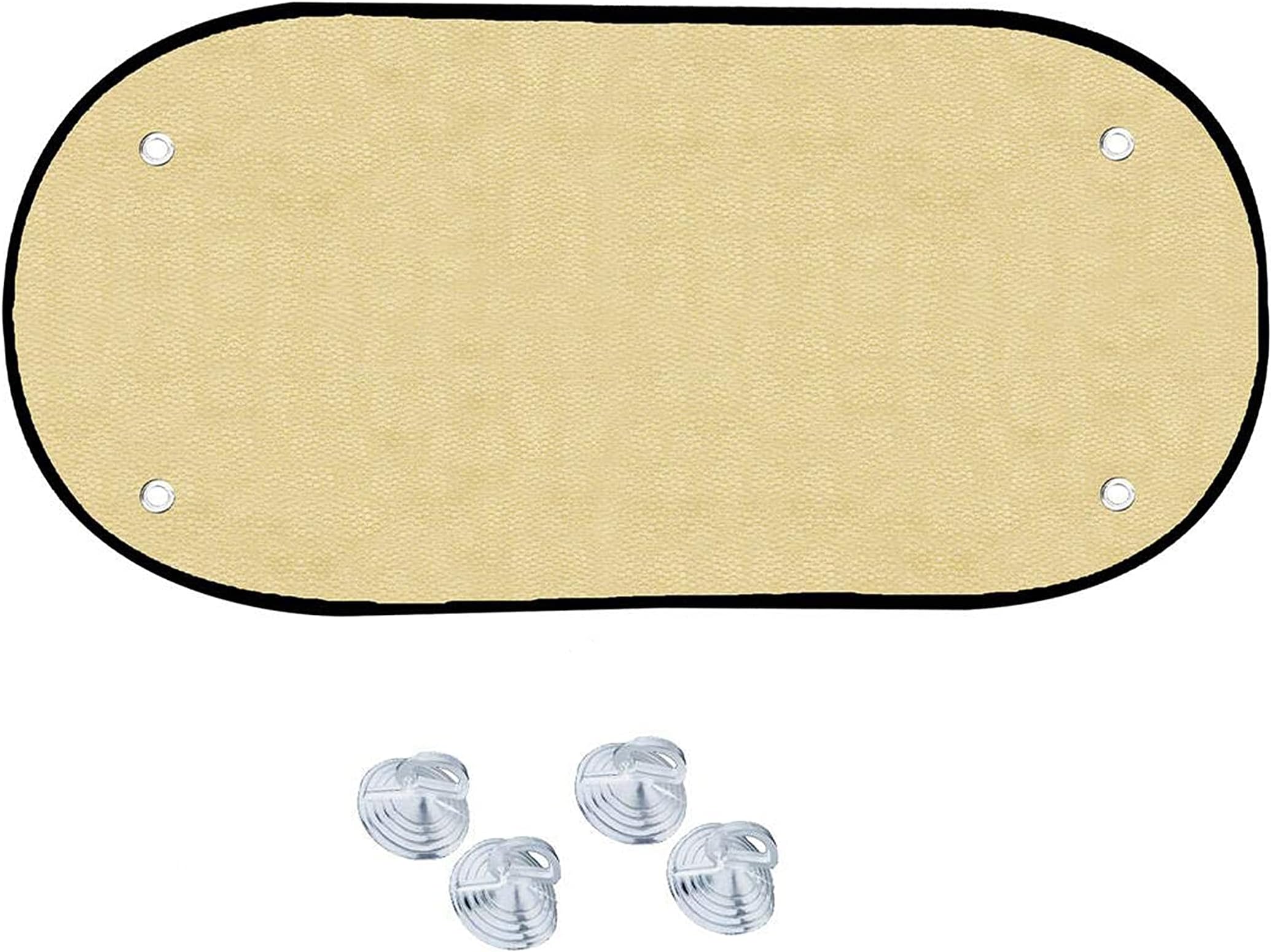 CAR SHRINGAR Car Dicky Rear Windshield Sun Shades, Curtains, Compatiable with Mini Cooper | Color : Beige, Cotton Mesh, 1 Piece