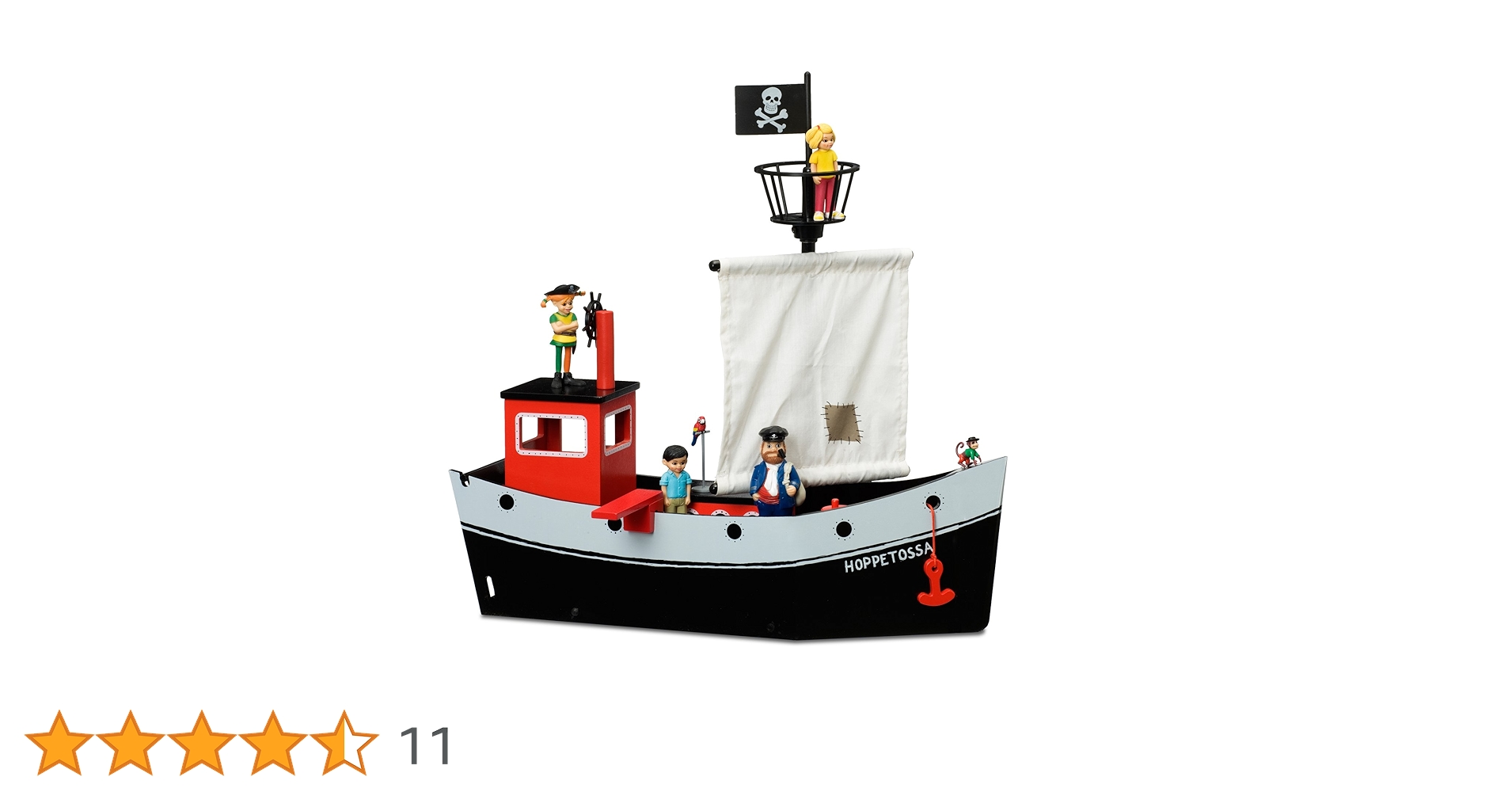 Pippi Longstocking 44377100 Pippi Hoptoad Play Ship, Mixed Colours