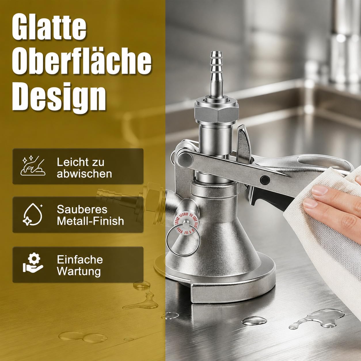 Kegverschluss Zapfkopf Typ A, für G5/8 Gewinde Bierfass