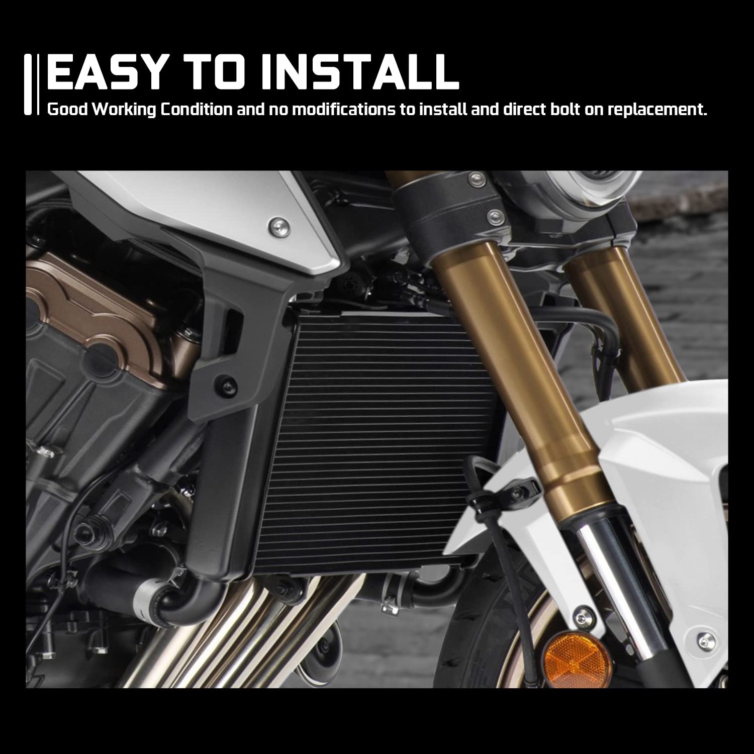 Griglia Protezione Radiatore Per HONDA CBR650R/CB650R 2019-2023 - Acciaio Inox, Dissipazione Calore - Foto 2