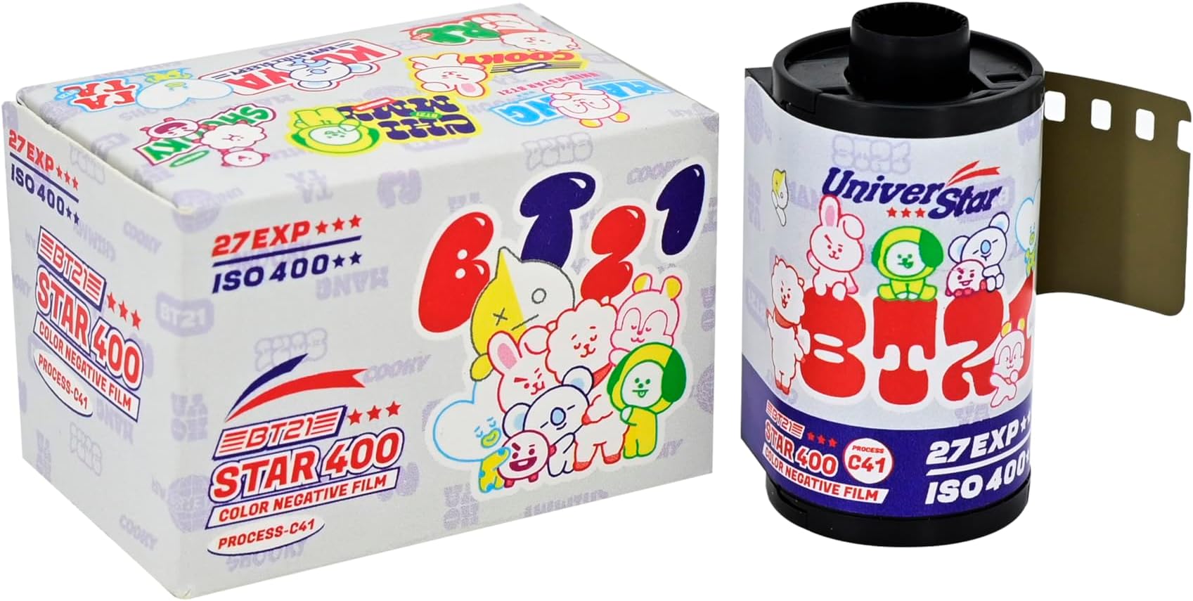 BT21 Star 400 35mm Color Negative Film 27EXP, ISO400, 135, Cinematic, Motion Picture Style, C41 Process