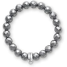 Thomas Sabo Charm Bracelet Hematite 925 Sterling Silver X0187-064-11