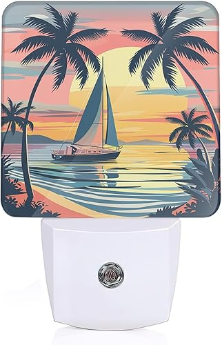 Miniatura 8 de Luz nocturna con purpurina rosa, luz nocturna enchufable, sensor de atardecer a amanecer, luces nocturnas para escaleras, pasillo, cocina, Destellos