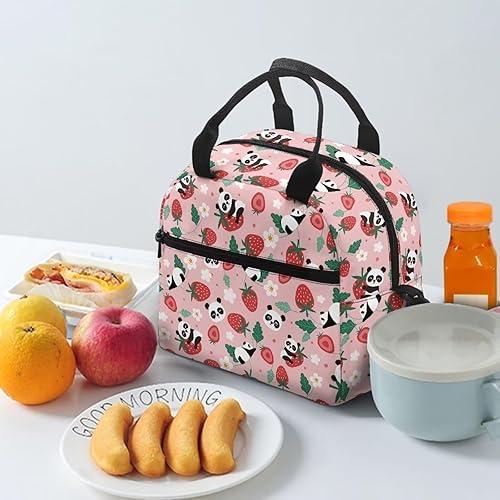 Vista 156 de doginthehole Bolsa de almuerzo portátil de teñido anudado azul, bolsa de almuerzo, organizador reutilizable, hielera para adultos, al aire libre