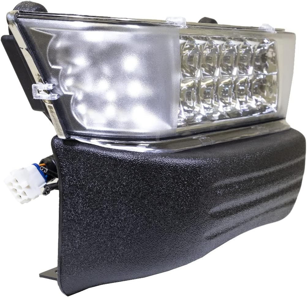 PROFX Deluxe LED Light Kit for Club Car Precedent (2008.5-Up) Electric Golf Cart - Includes Headlight Bar, Tail Lights, Turn Signals, Hazard Lights, Brake Pad, and Horn